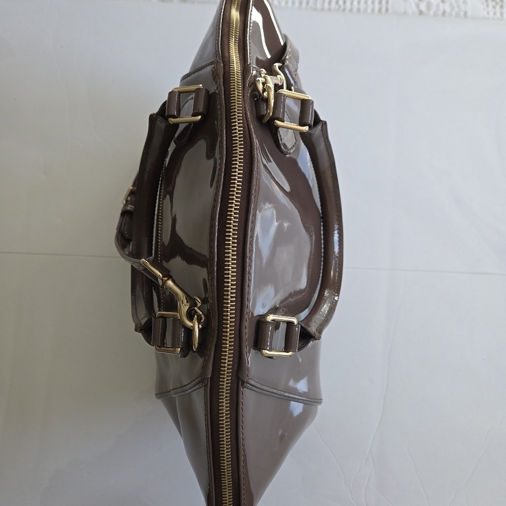Dooney & Bourke Mink Patent Leather Handbag - Picture 5 of 16